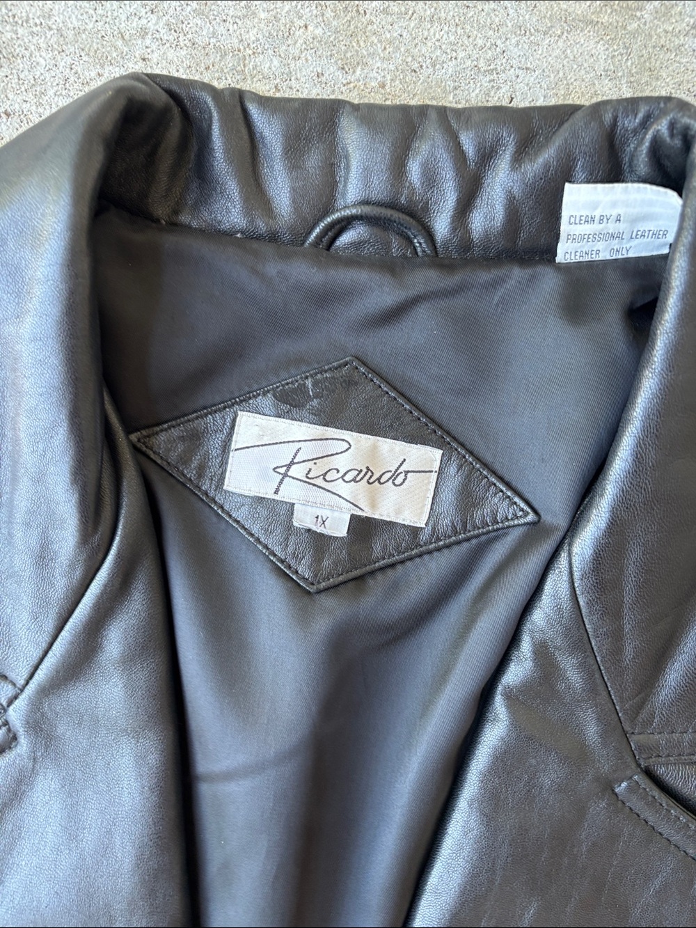 Ricardo Vintage Black Leather Women's Blazer Jacket - Single-Button - Picture 3 of 16